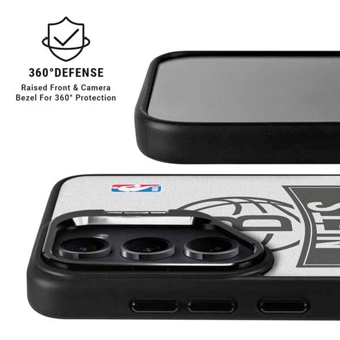 NBA Brooklyn Nets Static Galaxy S25 Kickstand Case